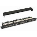 Hergestellt in china 19 Zoll 1U Katze 5e 24/36/48 Port Patch Panel, Verstärker 24 Port Patch Panel Ethernet